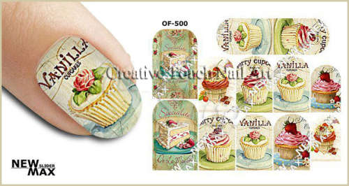 MAX SLIDERS - NAIL ART WATER SLIDER - VINTAGE BAKE