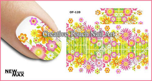 MAX SLIDERS - NAIL ART WATER SLIDER - FLOWERS