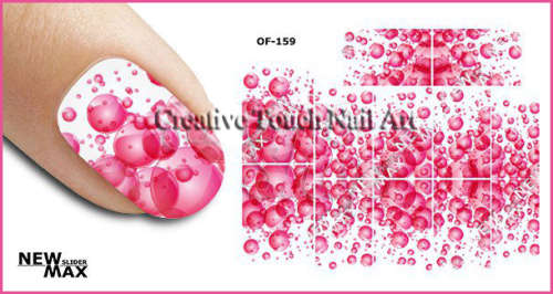 MAX SLIDERS - NAIL ART WATER SLIDER - BUBBLES