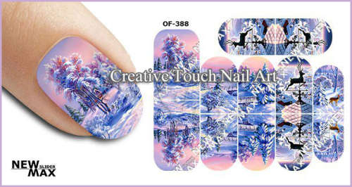 MAX SLIDERS - NAIL ART WATER SLIDER - WINTER WONDERLAND