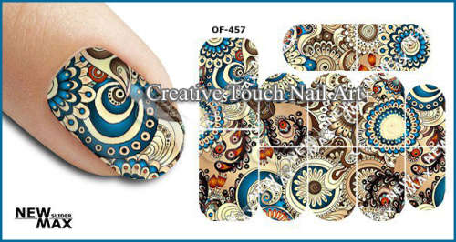 MAX SLIDERS - NAIL ART WATER SLIDER - ABSTRACT PATTERN