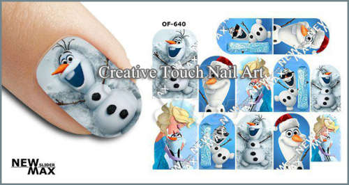 MAX SLIDERS - NAIL ART WATER SLIDER - SNOWMAN
