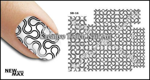 MAX SLIDERS - NAIL ART WATER SLIDER - PATTERN