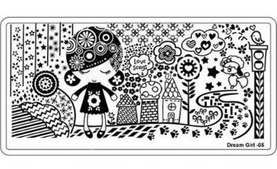 NAIL ART IMAGE STAMPING PLATE (DREAM GIRL SERIES) ***SALE***