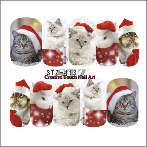 WATER TRANSFER NAIL ART DECAL - HAPPY HOLIDAYS