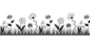 WATER TRANSFER NAIL ART DECAL - BLACK FLOWERS