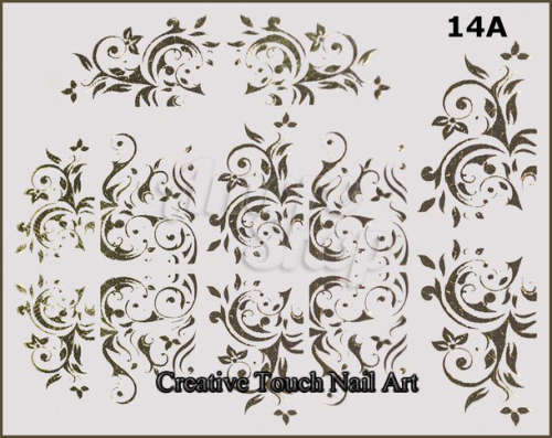 MAX SLIDERS - HOLOGRAPHIC NAIL ART WATER SLIDER - TWIRLS & SWIRLS