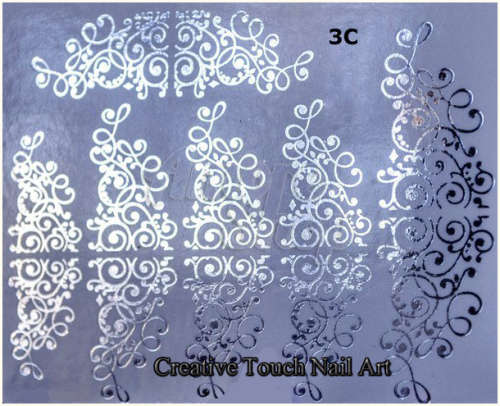 MAX SLIDERS - HOLOGRAPHIC NAIL ART WATER SLIDER - TWIRLS & SWIRLS