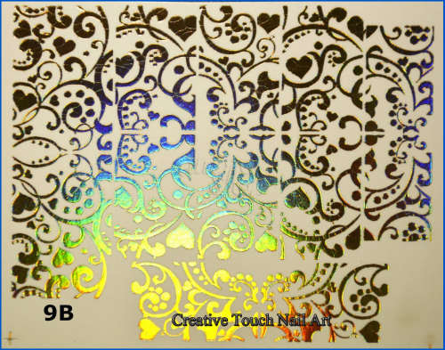 MAX SLIDERS - HOLOGRAPHIC NAIL ART WATER SLIDER - TWIRLS & SWIRLS