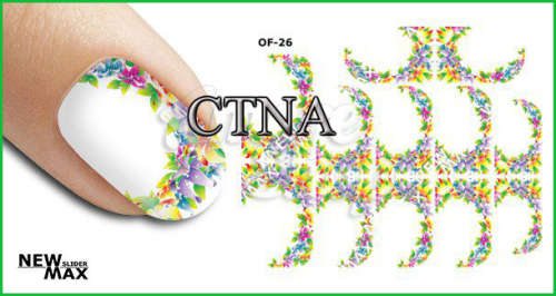 MAX SLIDERS - NAIL ART WATER SLIDER - FLOWERS