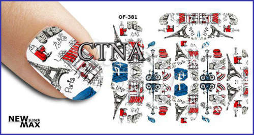 MAX SLIDERS - NAIL ART WATER SLIDER - PARIS