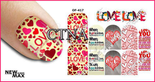 MAX SLIDERS - NAIL ART WATER SLIDER - LOVE SCRIPT