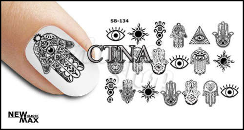 MAX SLIDERS - NAIL ART WATER SLIDER - SYMBOLS