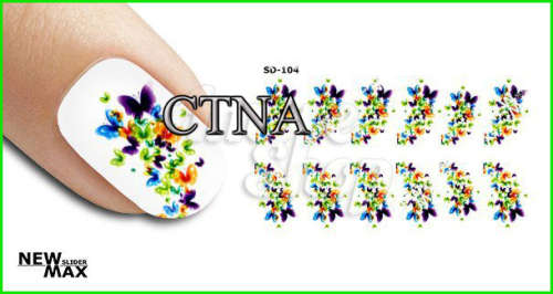 MAX SLIDERS - NAIL ART WATER SLIDER - BUTTERFLY