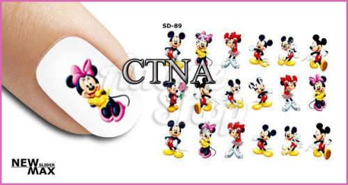 MAX SLIDERS - NAIL ART WATER SLIDER - MICKEY & MINNIE