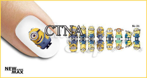 MAX SLIDERS - NAIL ART WATER SLIDER - MINION