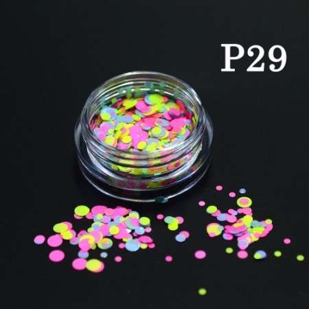 NAIL ART: MINI JAR - NAIL ART MIXED ROUND CONFETTI