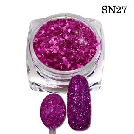 MINI JAR - NAIL ART MIXED CHEESE CONFETTI