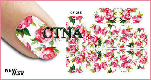 MAX SLIDERS - NAIL ART WATER SLIDER - FLOWERS