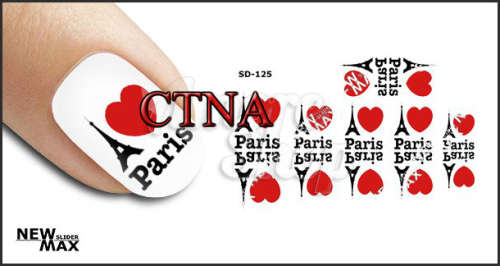 MAX SLIDERS - NAIL ART WATER SLIDER - PARIS