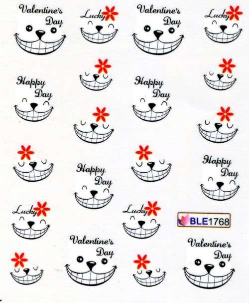 NAIL ART - WATER TRANSFER - SMILE