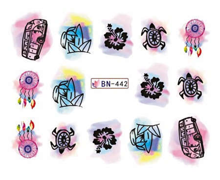 NAIL ART - WATER TRANSFER DECALS - DREAMCATCHER