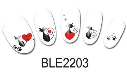 NAIL ART - WATER TRANSFER DECALS - CATS