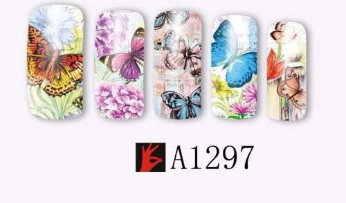 NAIL ART - WATER TRANSFER DECALS - BUTTERFLY