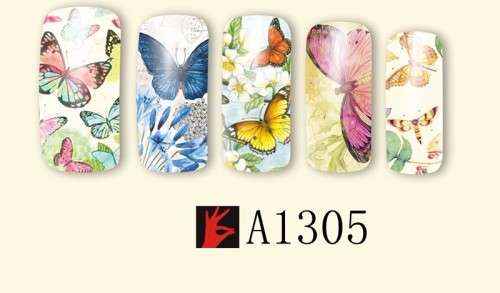 NAIL ART - WATER TRANSFER DECALS - BUTTERFLY