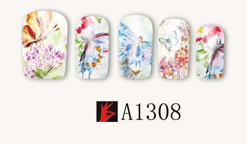 NAIL ART - WATER TRANSFER DECALS - BUTTERFLY