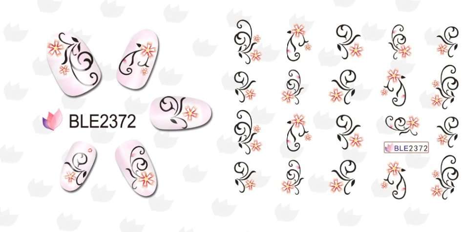 NAIL ART - WATER TRANSFER DECALS - TWIRLS & SWIRLS