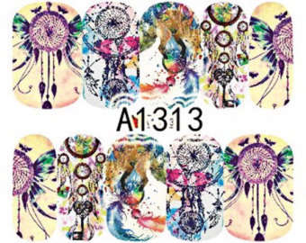 NAIL ART - WATER TRANSFER DECALS - DREAMCATCHER