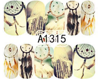 NAIL ART - WATER TRANSFER DECALS - DREAMCATCHER
