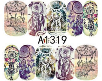 NAIL ART - WATER TRANSFER DECALS - DREAMCATCHER