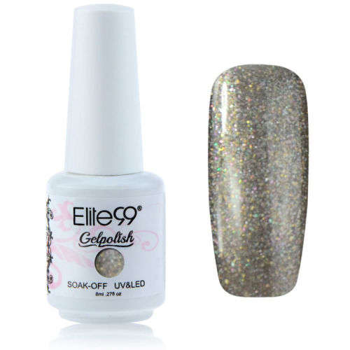 ELITE99 SOAK OFF UV/LED 8ml GEL POLISH - PEARL GREY 1428