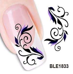 WATER TRANSFER NAIL ART DECAL - FLOWER