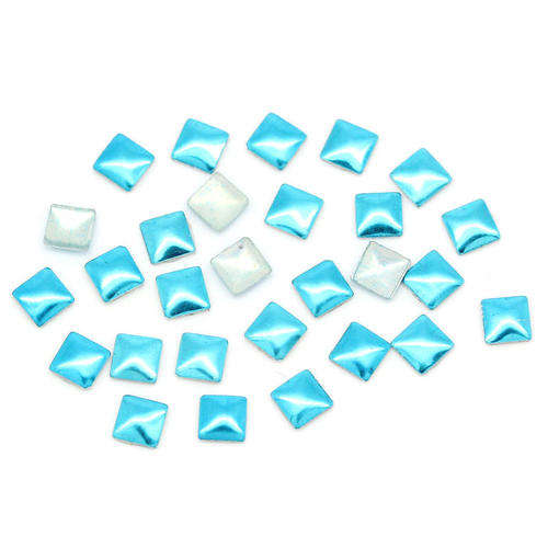 NAIL ART - Blue Metal Studs Nail Art Decor Square 3mm