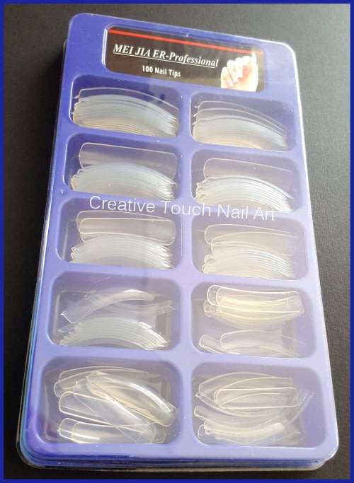 NAIL TIPS - 100 Extra Length Clear False Nail Tips