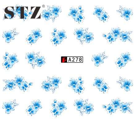 NAIL ART - Water Transfer Decals Flower Nail Art Sliders