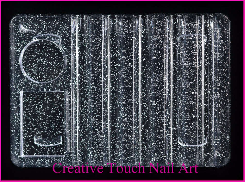 NAIL ART - Clear Nail Art Crafts And Brush Holder