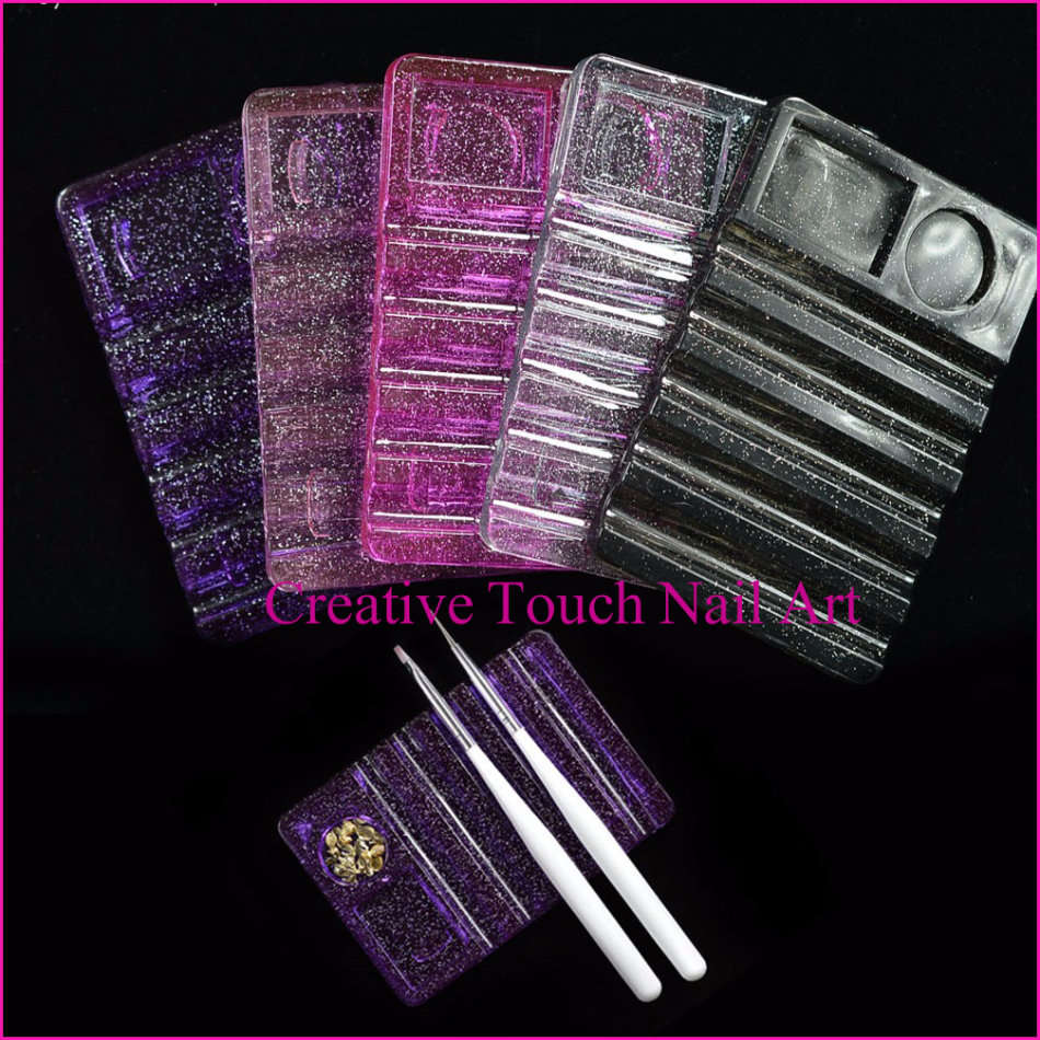 NAIL ART - Clear Nail Art Crafts And Brush Holder