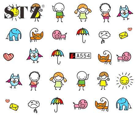 Water transfers nail art water decal stickers for nails