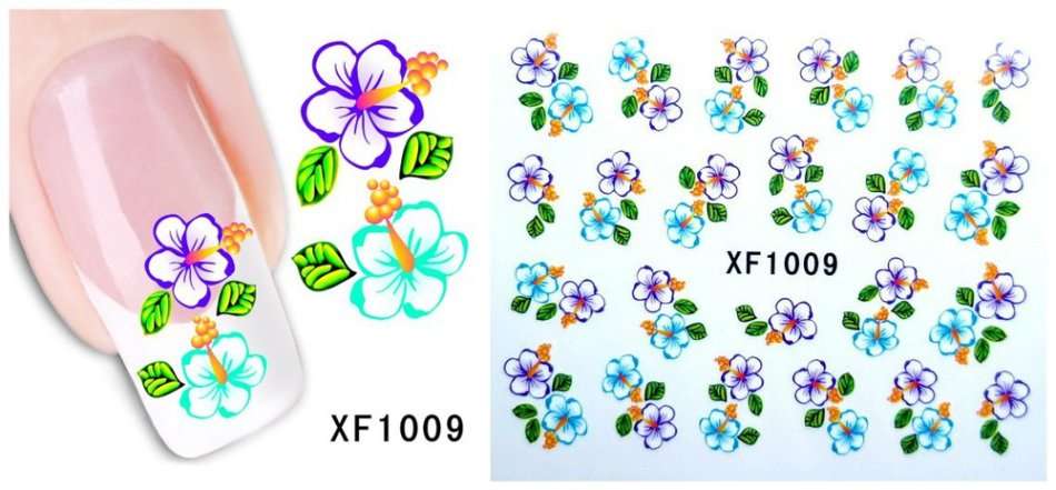 Nail art water transfer stickers decals for nails
