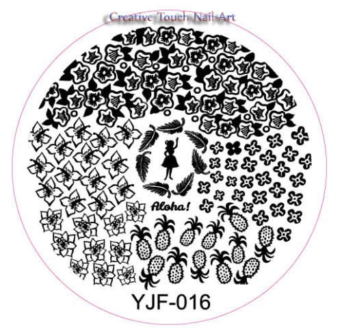 NAIL ART STAMPING - Nail Art Stamping Plate YJF16