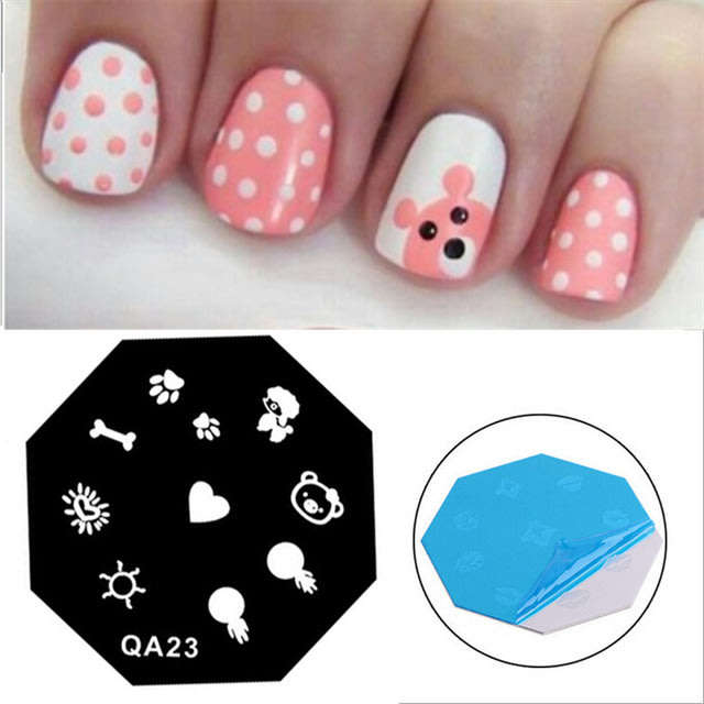 NAIL ART STAMPING - Nail Art Stamping Plate Poodle Image