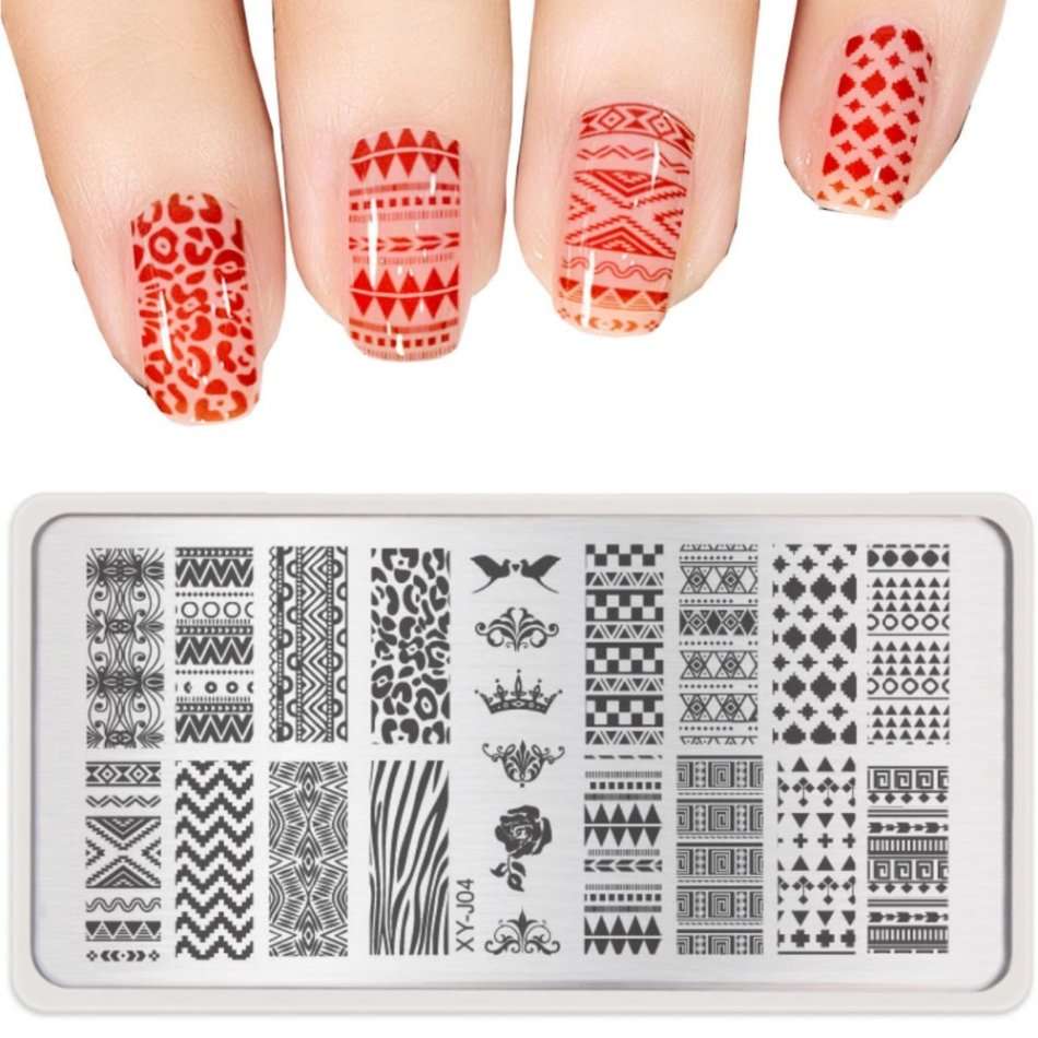 NAIL ART STAMPING - Nail Art Stamping Plate XYJ04