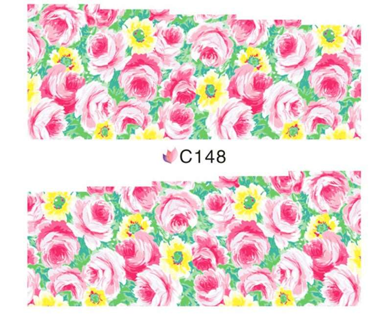Nail art water decals transfer stickers for nails