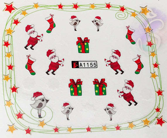 Nail art water decals transfer stickers for nails