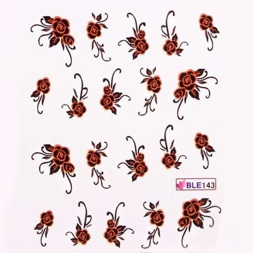 Nail art water decals transfer stickers for nails