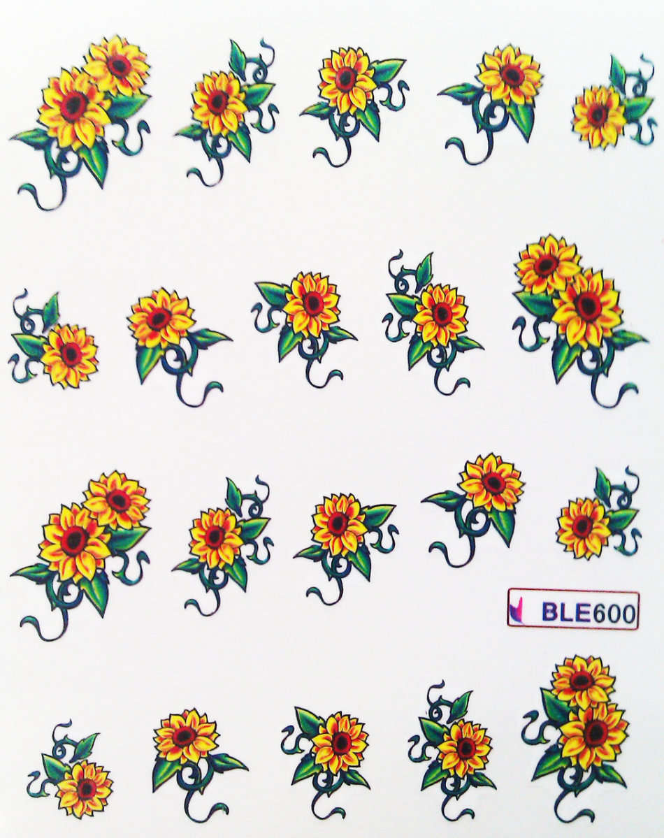 Nail art water decals transfer stickers for nails